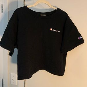 Champion Black Crop Top